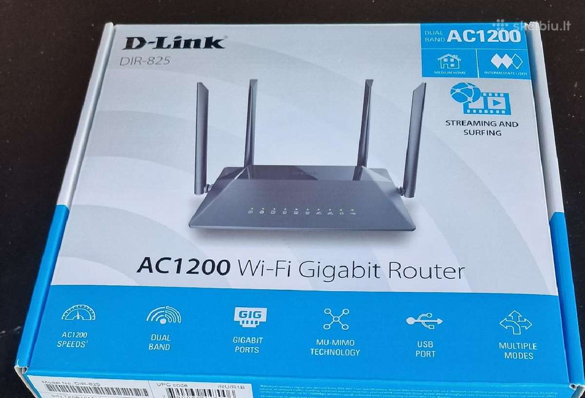 D-link Dir-825 interneto skirstytuvas