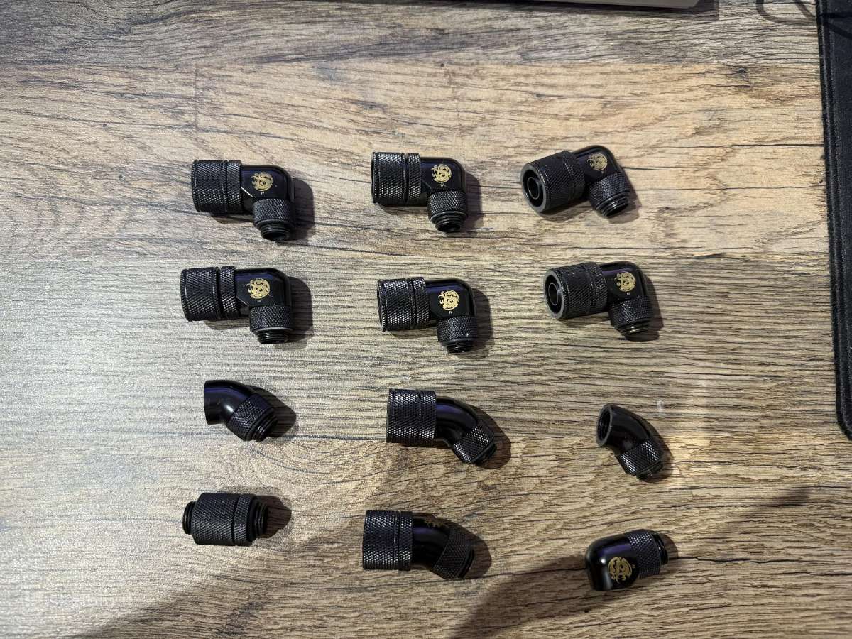 Bitspower watercooling fittings 16/10 matt black - nuotraukos Nr. 2