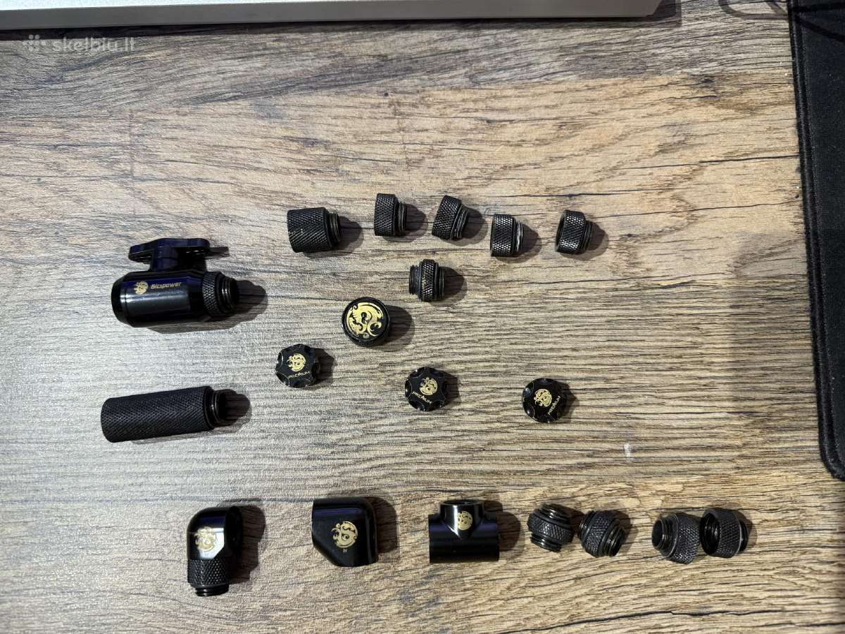 Bitspower watercooling fittings 16/10 matt black