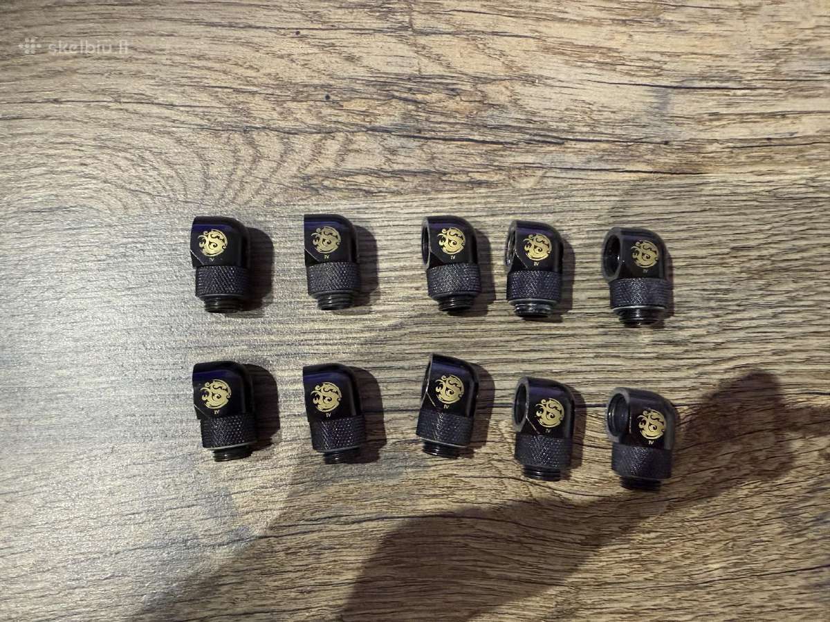 Bitspower watercooling fittings 16/10 matt black - nuotraukos Nr. 3