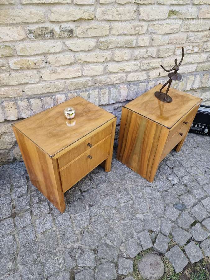 Vintažinės mid century spintelės prie lovos - nuotraukos Nr. 5