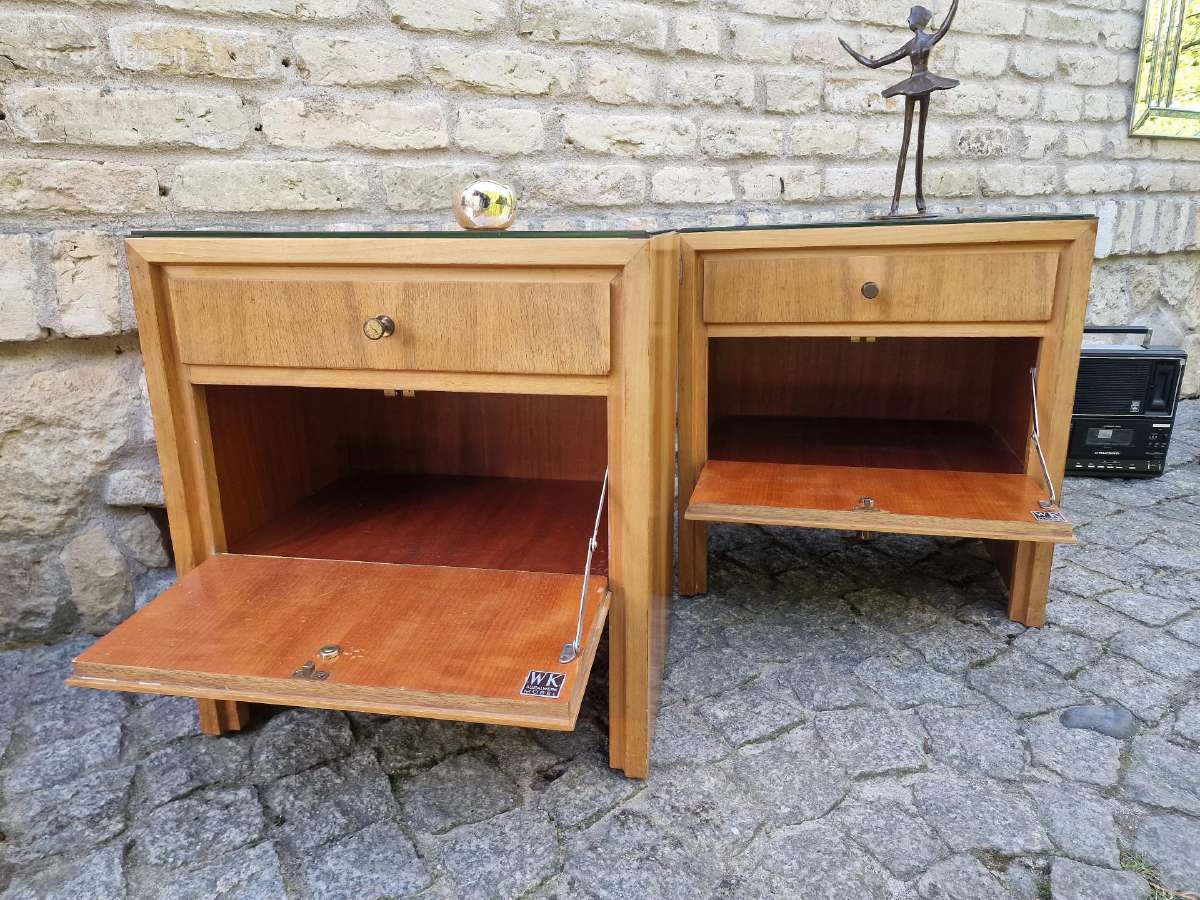 Vintažinės mid century spintelės prie lovos - nuotraukos Nr. 11