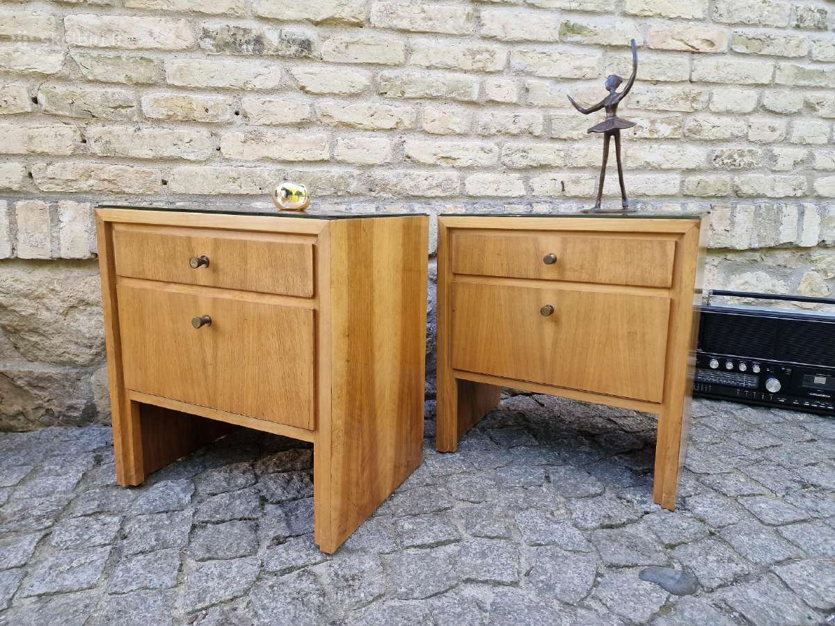 Vintažinės mid century spintelės prie lovos - nuotraukos Nr. 12