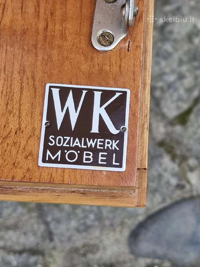 Vintažinės mid century spintelės prie lovos - nuotraukos Nr. 13