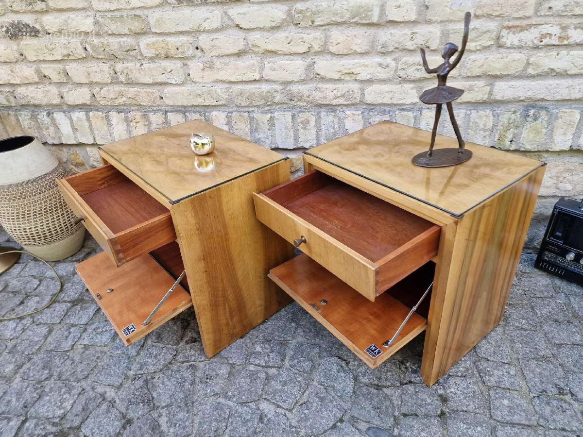 Vintažinės mid century spintelės prie lovos - nuotraukos Nr. 19