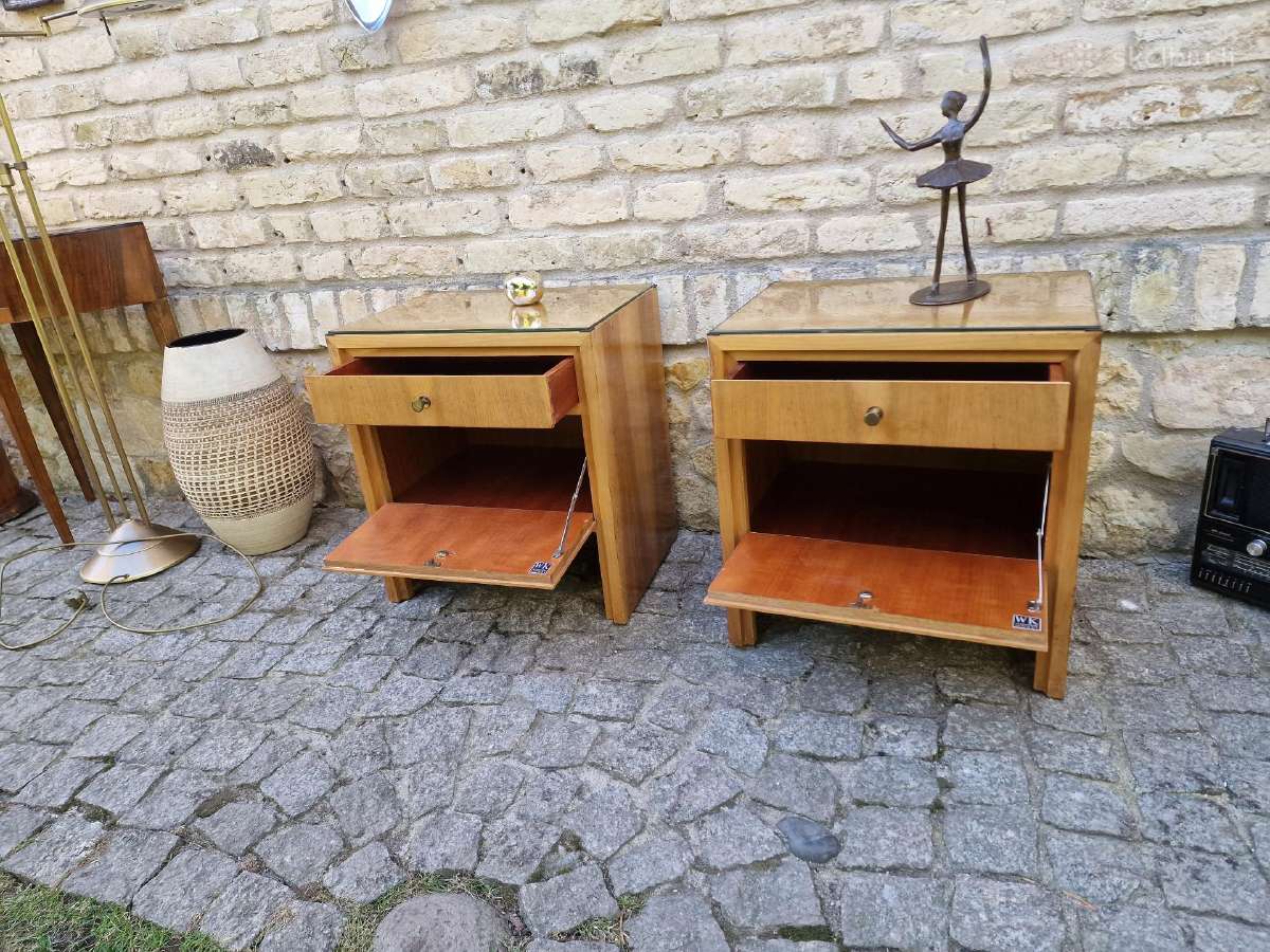 Vintažinės mid century spintelės prie lovos - nuotraukos Nr. 28