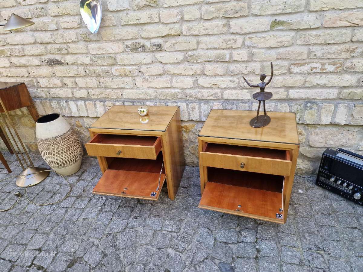 Vintažinės mid century spintelės prie lovos - nuotraukos Nr. 29