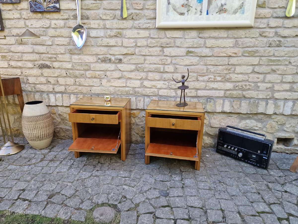 Vintažinės mid century spintelės prie lovos - nuotraukos Nr. 31