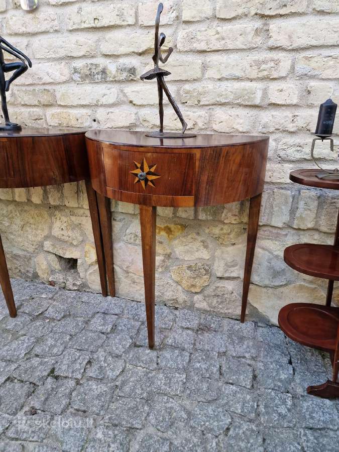 Vintažinės mid century raudonmedžio konsolės - nuotraukos Nr. 4