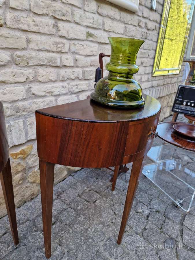 Vintažinės mid century raudonmedžio konsolės - nuotraukos Nr. 27