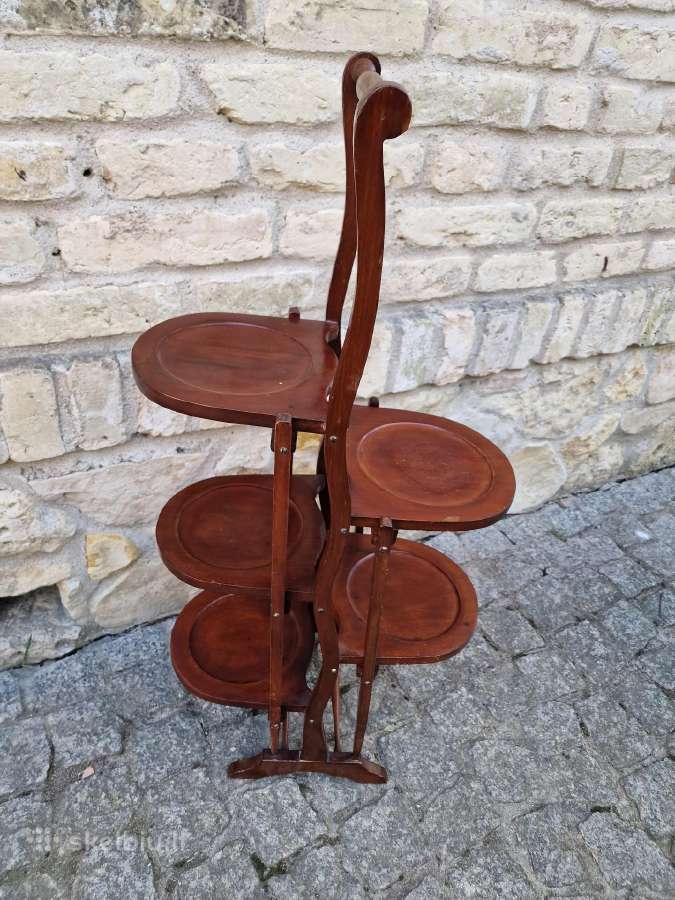 Vintažinis Art Nouveau raudonmedžio stovas - nuotraukos Nr. 23