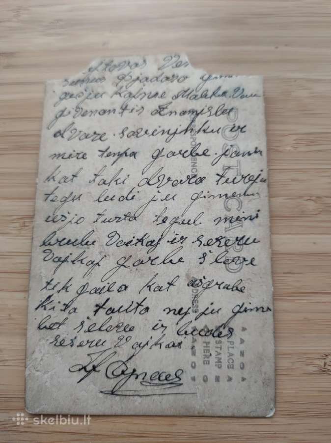 Amerikos lietuvio portretinė nuotrauka dedikacija - nuotraukos Nr. 2