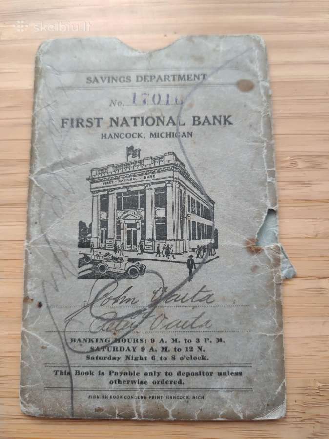 Amerikos Lietuvės banko knygelė. JAV. Mičiganas - nuotraukos Nr. 5