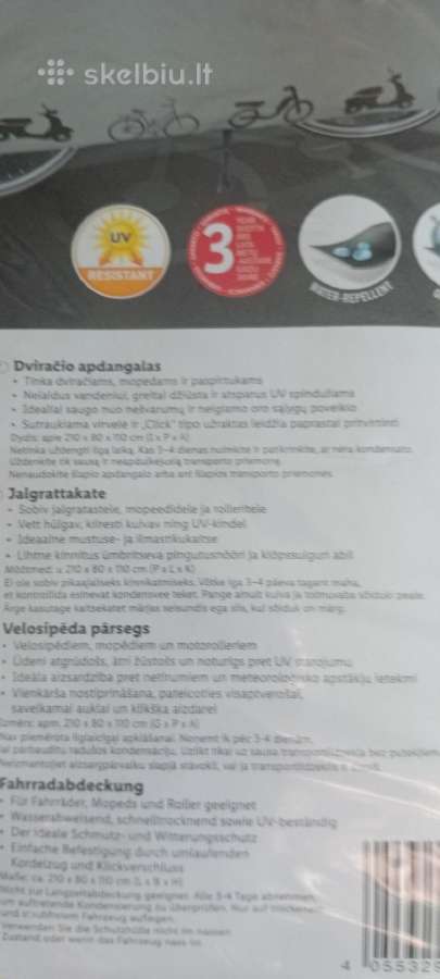 Dviračio (mopedo, paspirtuko) apdangalas - nuotraukos Nr. 2