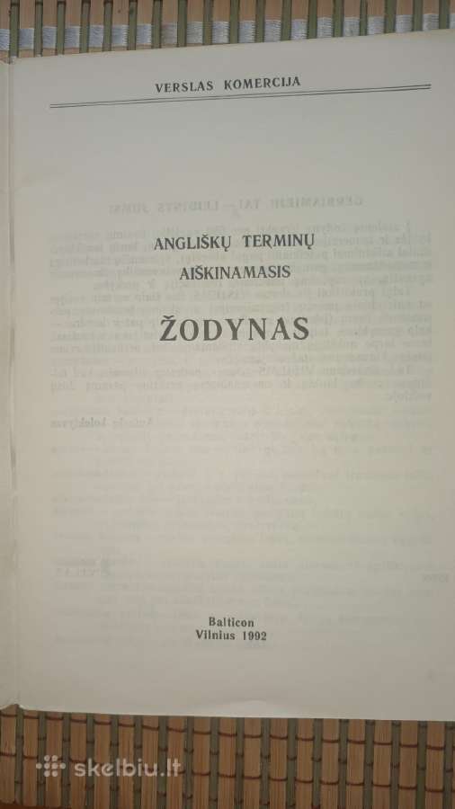 Angliškų terminų aiškinamasis žodynas - nuotraukos Nr. 2