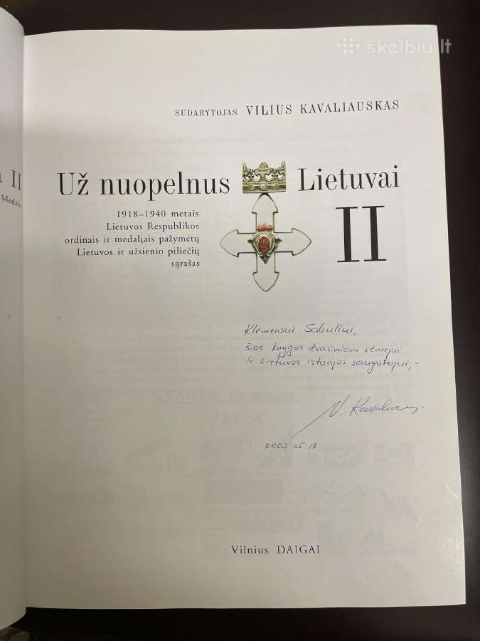 V.kavaliausko albumas bei apdovanojimų katalogas - nuotraukos Nr. 6