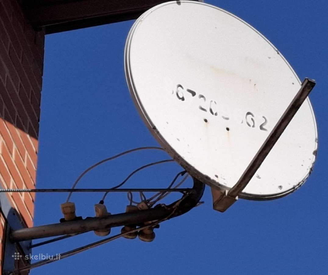 Palydovinės TV komplektas antena imtuvai 4 galvos