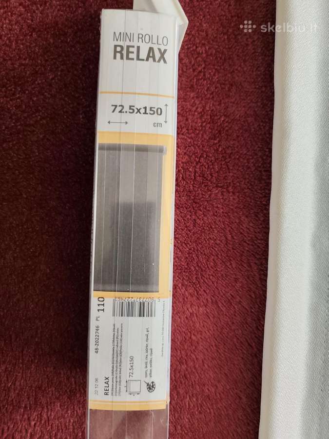Ritininė užuolaida Gardinia Relax, 72,5 x 150 cm, - nuotraukos Nr. 5