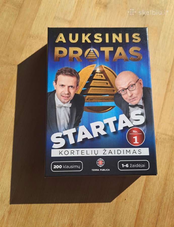 Auksinis protas Startas žaidimo kortos
