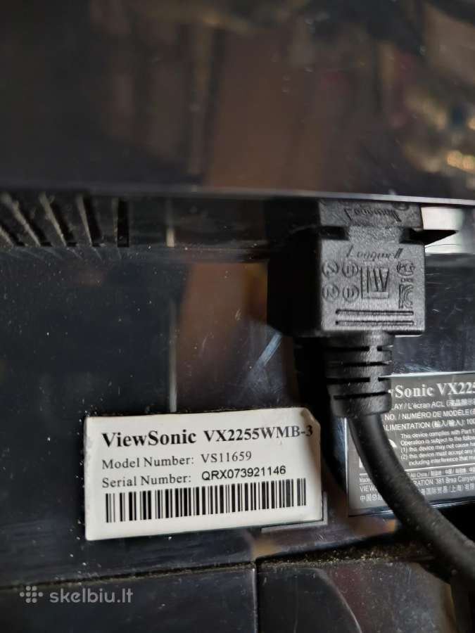Monitorius Viewsonic Vx2255wmb-3 - nuotraukos Nr. 4