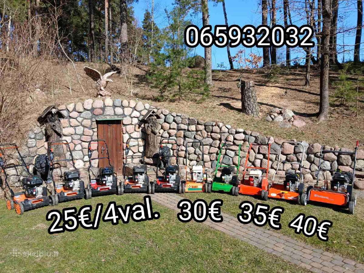 Aeratoriu skarifikatoriaus nuoma, šakų smulkintuva - nuotraukos Nr. 24