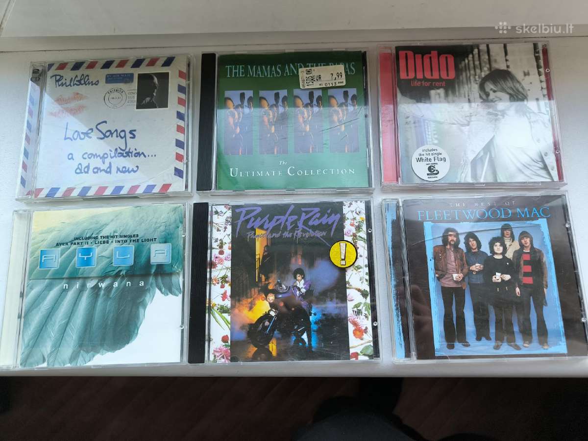Keletas CD Fleetwood Mac, Prince, phil Collins, Di