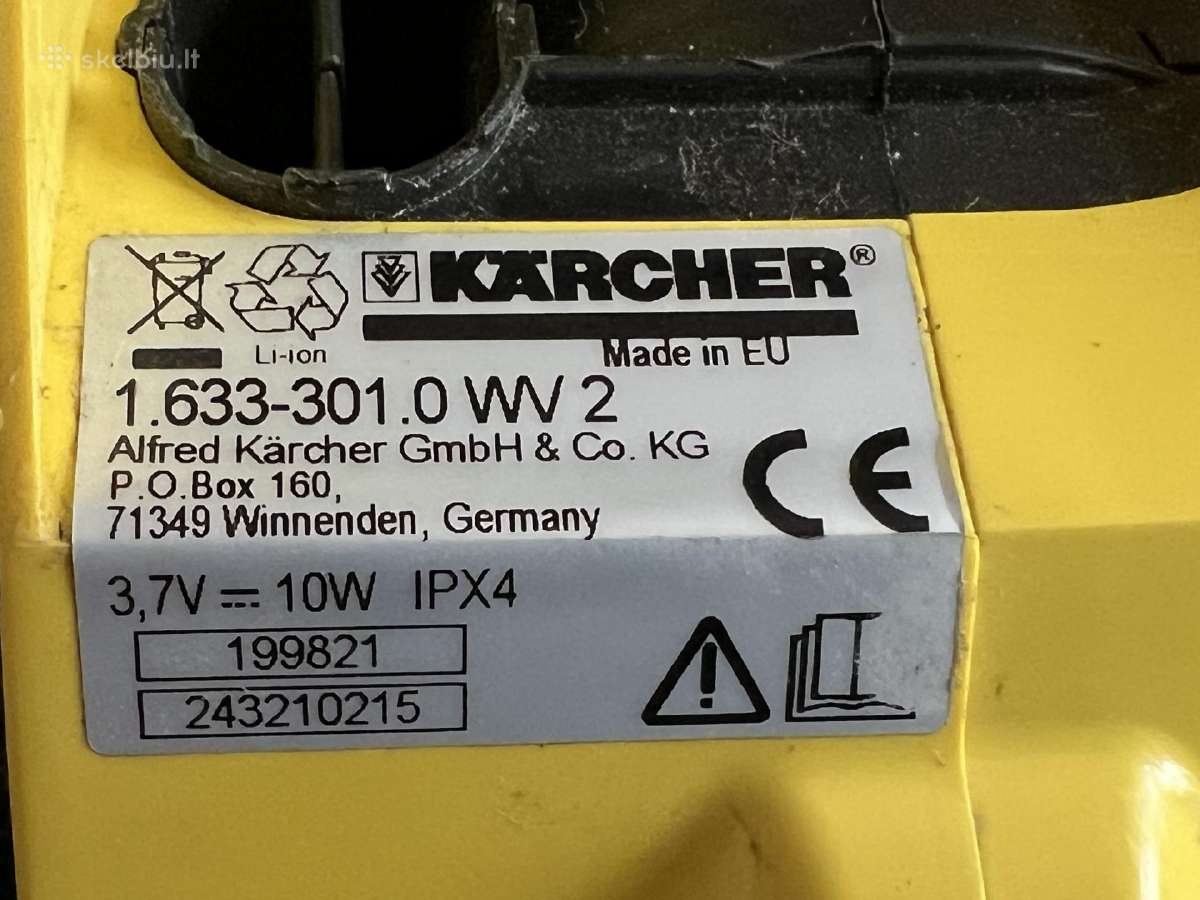 Automobilinis dulkiu siurblys Caika 10 m Karcher - nuotraukos Nr. 15