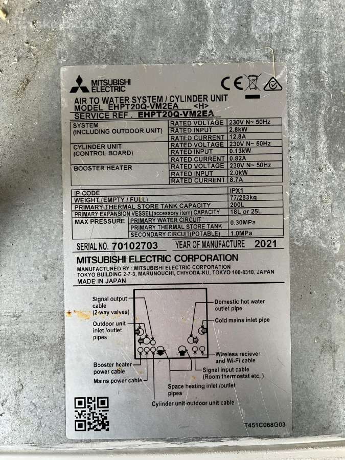 Šilumos siurblys Mitsubishi split 4 kw - nuotraukos Nr. 3
