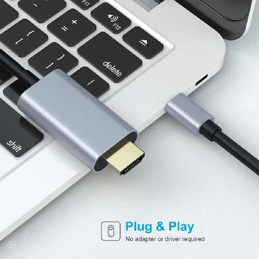 Usb-c į to Hdmi laidas 1.8 m. Mhl - nuotraukos Nr. 5