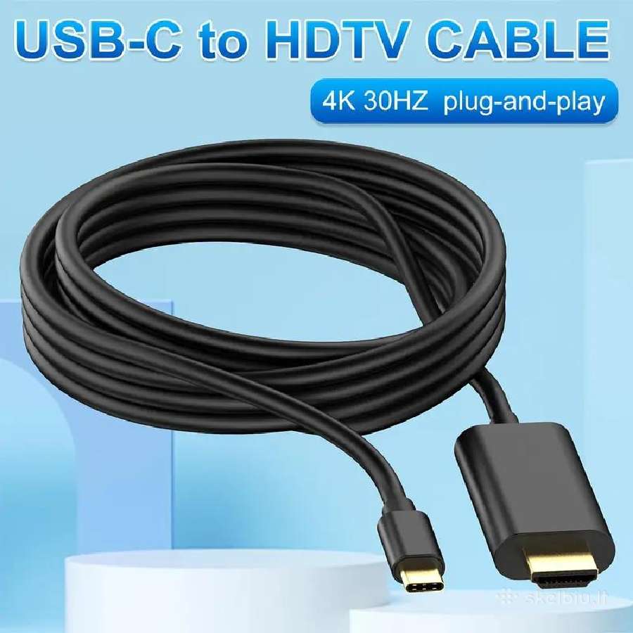 Usb-c į to Hdmi laidas 1.8 m. Mhl - nuotraukos Nr. 14