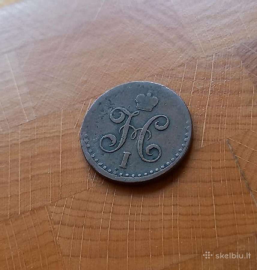 Rusija 1842 1/2 kapeikos - nuotraukos Nr. 3