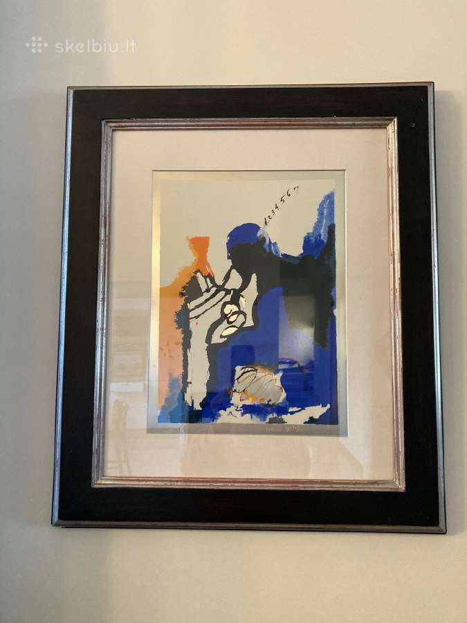 Salvador Dali litografija ant sidabro plokštės - nuotraukos Nr. 3