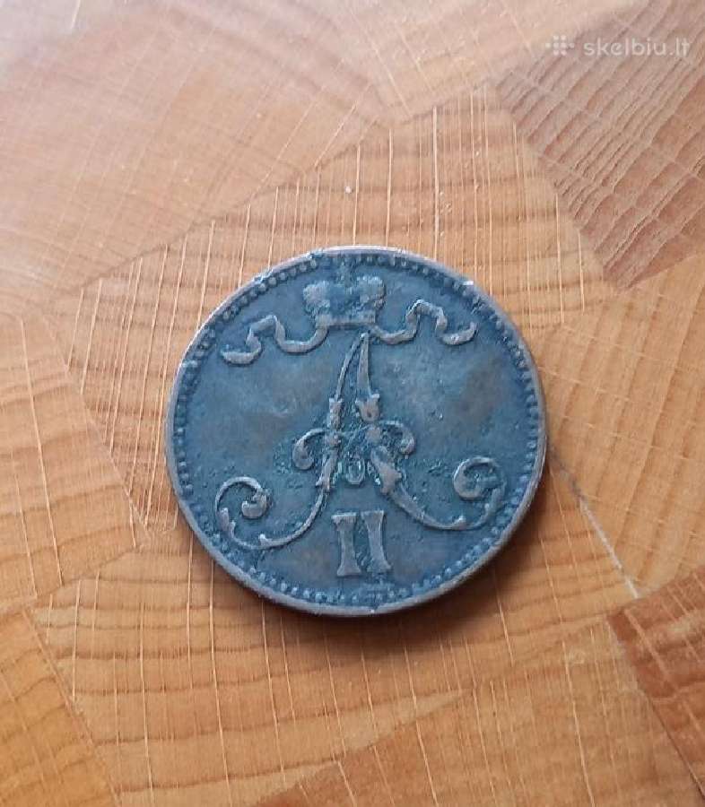 Suomija - Rusija 1866 5 peni - nuotraukos Nr. 2