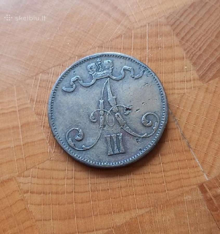 Suomija - Rusija 1888 5 peni - nuotraukos Nr. 2