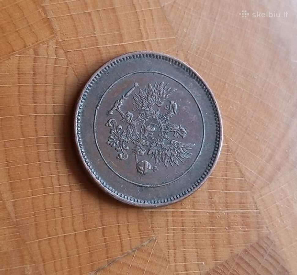 Suomija - Rusija 1917 5 peni - nuotraukos Nr. 2
