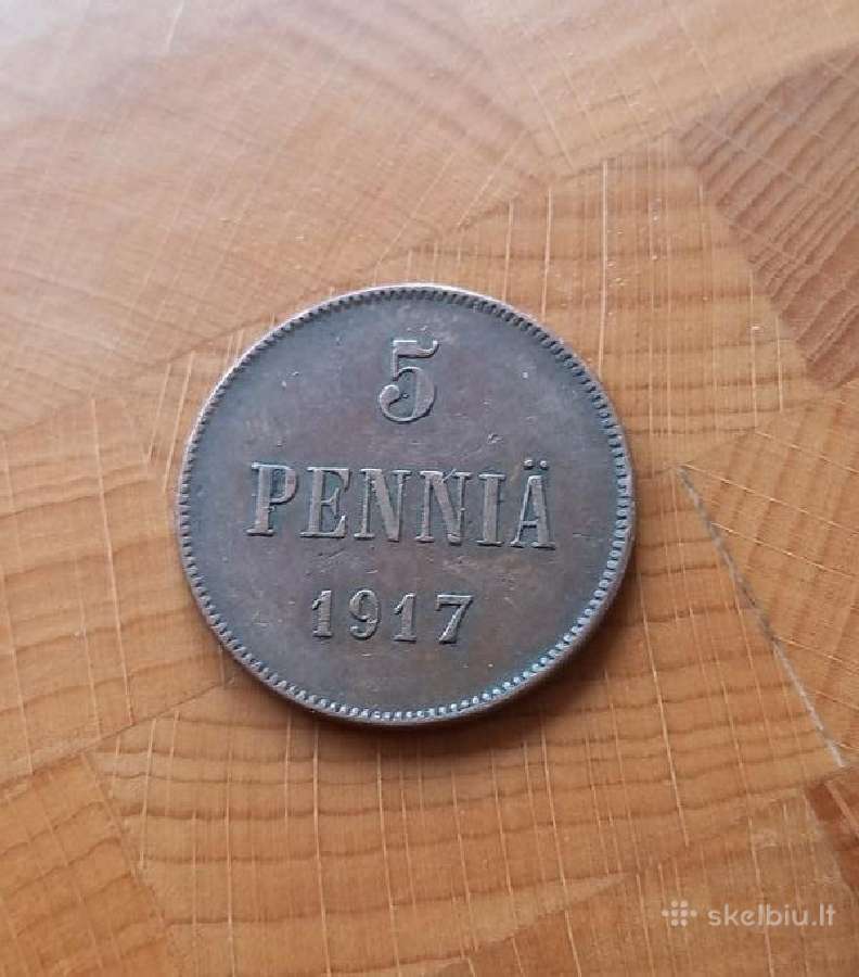Suomija - Rusija 1917 5 peni