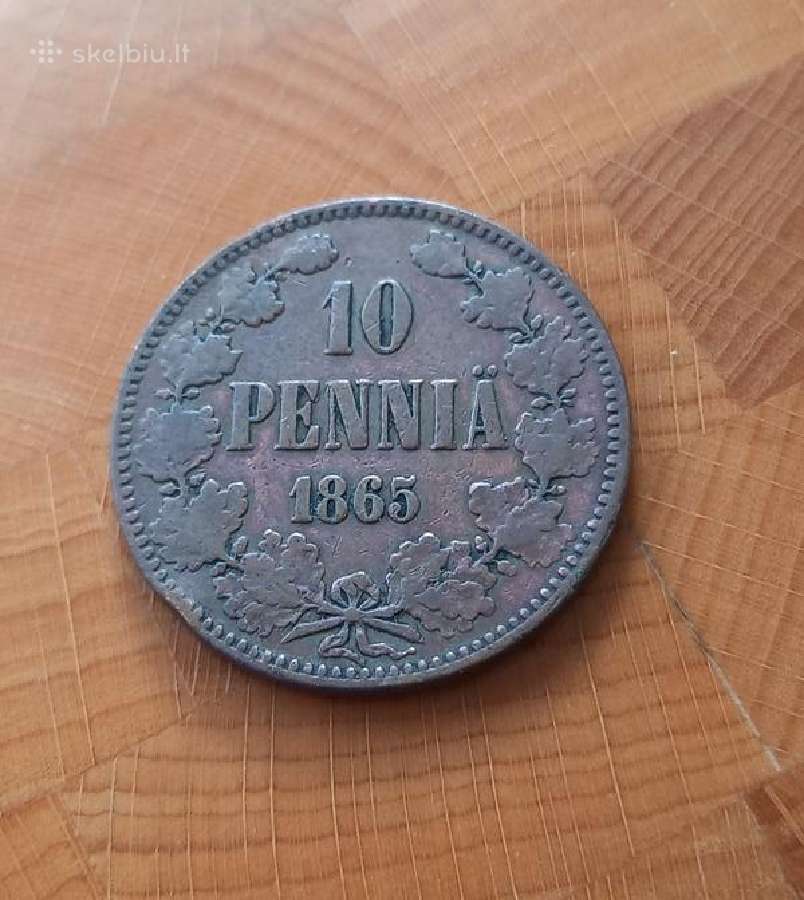 Suomija - Rusija 1865 10 peni
