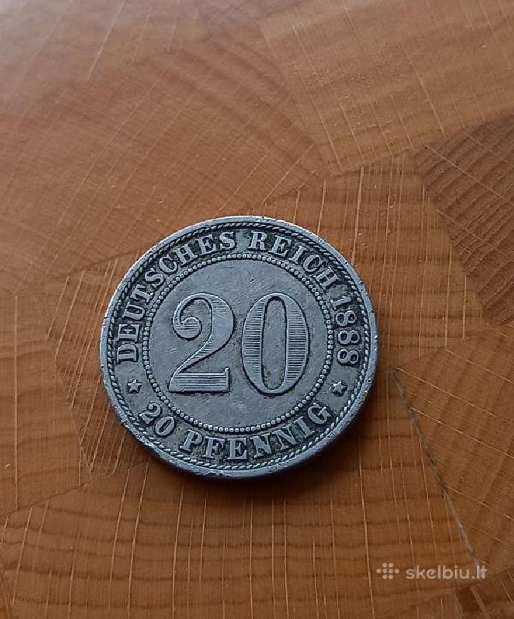 Vokietijos imperija 1888 20 pfenigiu