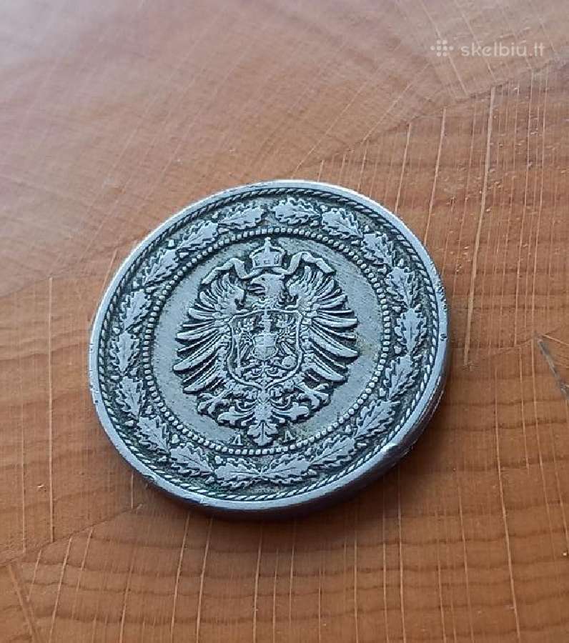 Vokietijos imperija 1888 20 pfenigiu - nuotraukos Nr. 2