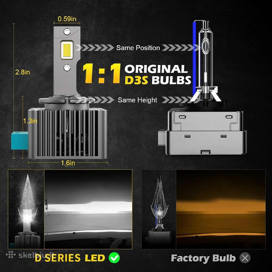 LED Lemputės žibintams D1s D2s D3s D4s D Series - nuotraukos Nr. 5