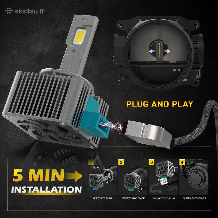 LED Lemputės žibintams D1s D2s D3s D4s D Series - nuotraukos Nr. 3
