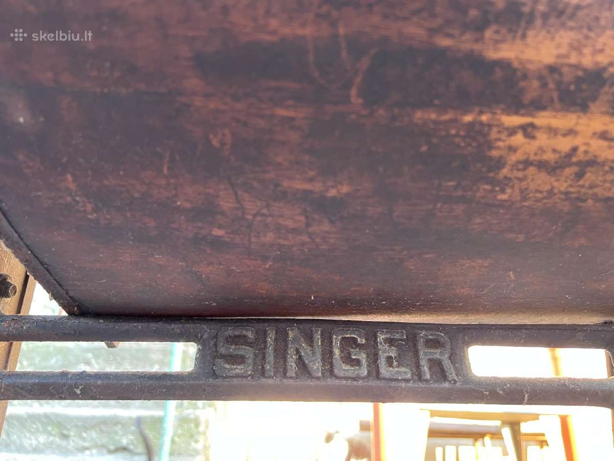 Antikvarinė siuvimo mašina “singer - nuotraukos Nr. 4