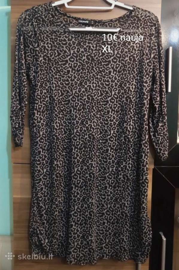 Tunika-suknelė leopardo rašto lengva XL dydis