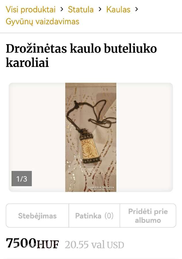 Senas Pakabukas - flakonas - nuotraukos Nr. 7