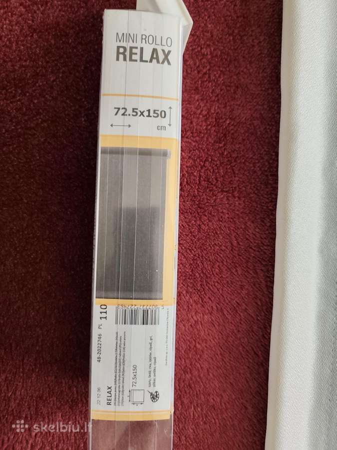 Roletas 72,5 x 150 cm pilkas kabinamas arba tvirti - nuotraukos Nr. 9