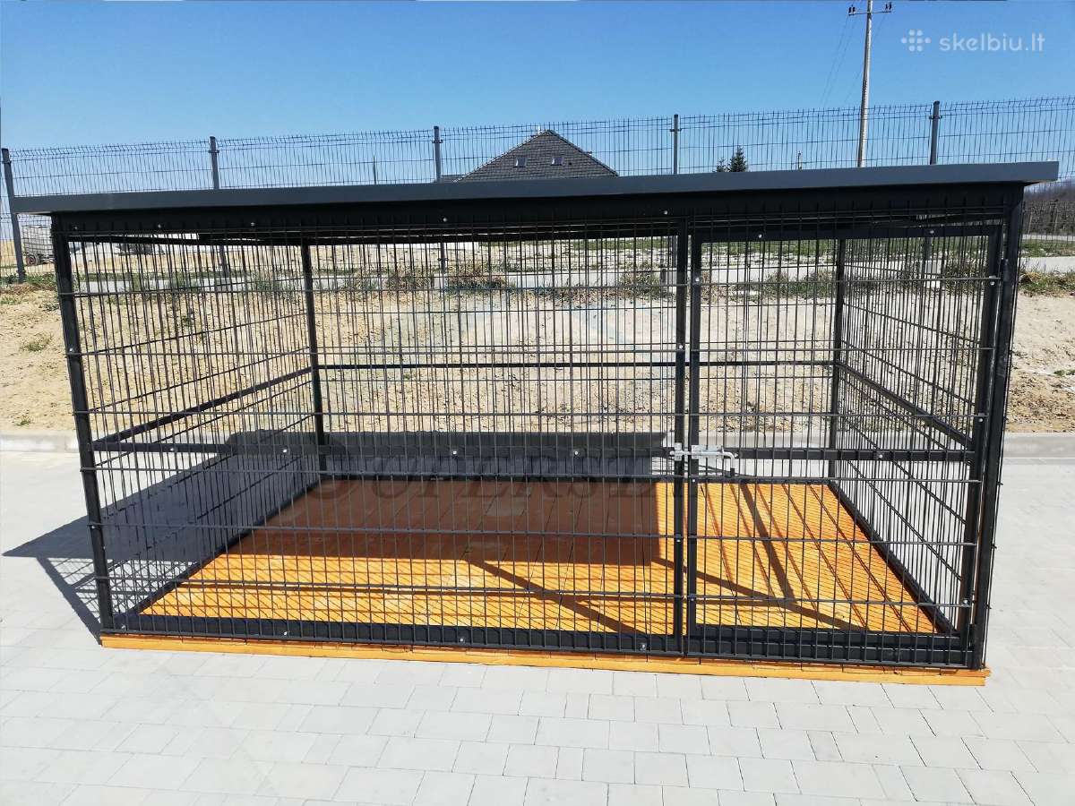 Voljeras Antracitas iš segmentinės tvoros