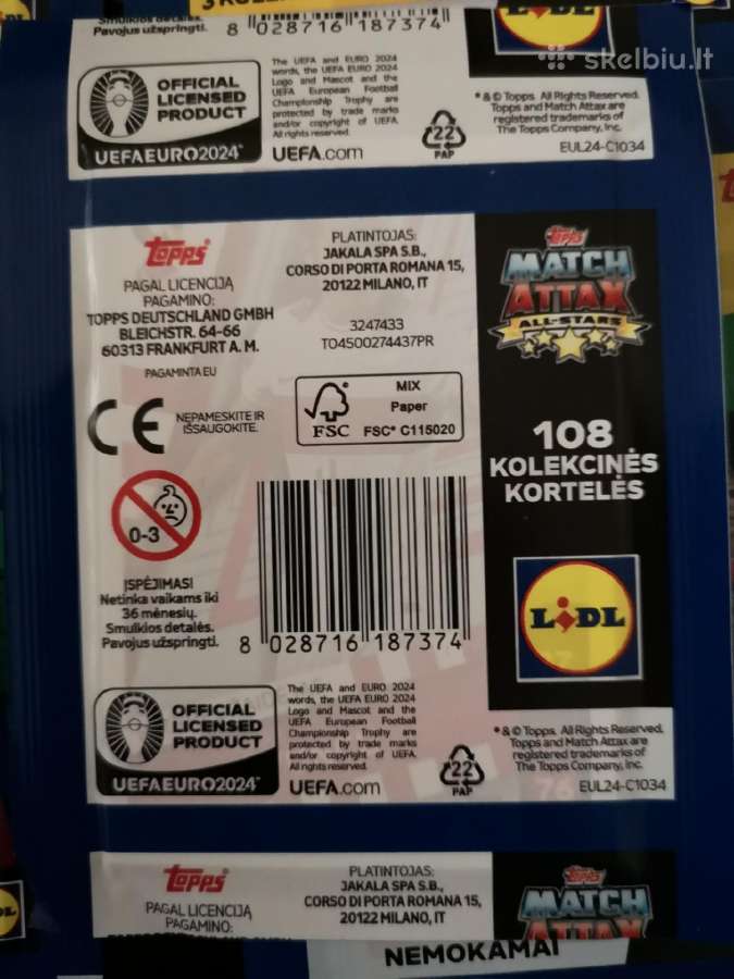 Uefa Euro 2024 (Lidl) kortelės - nuotraukos Nr. 4
