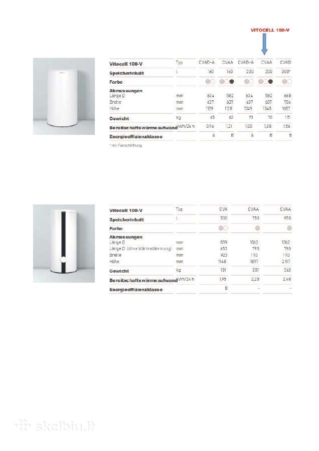 Pastatomas 200ltr boileris vitocel-100 - nuotraukos Nr. 4