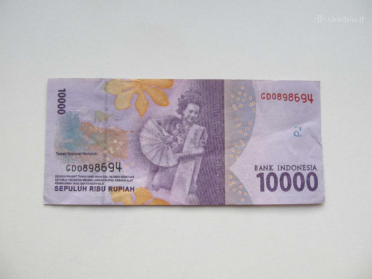 10 000 rupiju , Indonezija , 2016