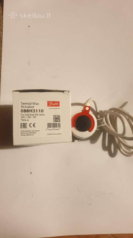 Termostatinė pavara grindinio šildymui Tw-a24v